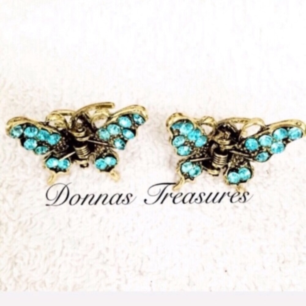 ❤️1 Set Of Butterfly Hair Clips